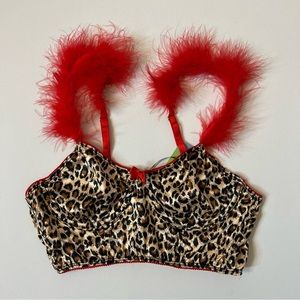 Dolls Kill Sultry Sweetheart Leopard Top